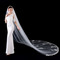 Vysoko kvalitný čipkovaný svadobný závoj 3 metre dlhý svadobný závoj s hrebeňovými svadobnými doplnkami - Strana 3