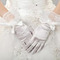 Hrubý plný prst Butterfly Knot Taffeta Vintage svadobné rukavice - Strana 1