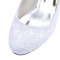 Biele čipkované svadobné topánky na vysokom podpätku s guľatými špičkami na vysokom podpätku svadobné topánky pre družičku - Strana 4