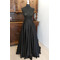 Odnímateľná zavinovacia svadobná sukňa Čierna dlhá sukňa s vreckami Svadobná sukňa na mieru - Strana 5