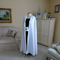 Svadobný plášť jesenný a zimný svadobný plášť dlhý fleecový plášť - Strana 1