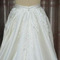 Saténová nášivka sukňa Svadobné šaty odnímateľná sukňa Odnímateľné vláčikové svadobné doplnky vlastnej veľkosti - Strana 2