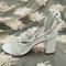 Dámske sandále na vysokom podpätku perlové svadobné sandále banketové sandále - Strana 7