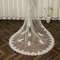 Čipkovaný čipkový závoj riadok kvetinový svadobný závoj skutočný obrázok svadobný závoj biely slonovinový svadobný závoj - Strana 5