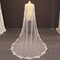 Svadobné svadobné šaty Perlový šál Závoj s čipkou - Strana 1