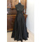 Odnímateľná zavinovacia svadobná sukňa Čierna dlhá sukňa s vreckami Svadobná sukňa na mieru - Strana 3