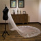 Svadobný vlečný závoj svadobné doplnky závoj s hrebeňom do vlasov 3 metre dlhý flitrový čipkovaný závoj - Strana 3