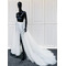 Odnímateľná svadobná sukňa Dlhá tylová sukňa s rozparkovanou tylovou sukňou s vlečkou - Strana 1
