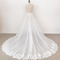 Odnímateľné svadobné šaty tylová sukňa Odnímateľné čipkované gázové šaty s dlhým chvostom - Strana 4
