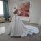 Odnímateľná svadobná sukňa oddeľuje Saténová svadobná sukňa Dlhá sukňa s vlečkou - Strana 1