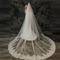 Svadobný závoj so svadobným závojom s veľkým chvostom a závojom s hrebienkovou čipkou do vlasov - Strana 2