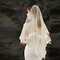 Svadobný čipkovaný závoj svadobný krátky svadobný závoj s vlasmi z česaného závoja svadobné doplnky - Strana 5