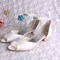 Štrasové svadobné topánky so stuhou rybie ústa banket dámske topánky červené topánky pre družičku - Strana 1