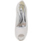 Čipky svadobné topánky biele vysoké podpätky platforma sandále banketové topánky svadobné topánky - Strana 3