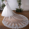 Veľký vlečný čipkovaný závoj slonovinovo biely čipkovaný svadobný závoj dlhý 3,5 metra - Strana 2