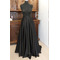 Odnímateľná zavinovacia svadobná sukňa Čierna dlhá sukňa s vreckami Svadobná sukňa na mieru - Strana 1
