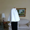 Krátky svadobný plášť s kapucňou Svadobný svadobný plášť Krátky pelerín - Strana 4