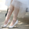 Svadobné topánky na vysokom podpätku s perličkami a biele saténové svadobné topánky - Strana 2