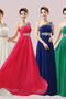 Členok dĺžka Šifón Elegantné Hruška Beaded pásu Večerné šaty - Strana 3