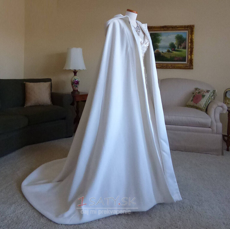 200CM nevesta šál svadobný kabát plášť biely šál s kapucňou