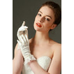 Svadobné rukavice Plná prstová čipka Ivory Short Fashion Spring