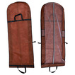Hnedá dvojitá prenosná prachová obalová taška, ktorá sa skladá z veľkého svadobného prachového krytu