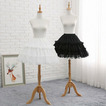 Lolita gázová spodnička, biela/čierna spodnička, krátka spodnička, svadobná spodnička, párty spodničky, dĺžka 47 cm