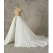 6-vrstvová dlhá tylová odnímateľná svadobná sukňa, odnímateľná sukňa, sukňa s spoločenskými šatami, dlhá vlečková sukňa, svadobná sukňa