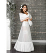 Sviatočné svadobné šaty Celé šaty Ročník vinobranie Biele Terylene Dve ráfy