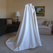 200CM nevesta šál svadobný kabát plášť biely šál s kapucňou
