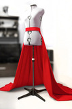 Odnímateľná sukňa kaplnka vlečka Odnímateľná sukňa Šatová sukňa Červená plesová sukňa