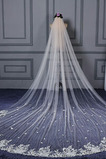 Oversized koncový čipkovaný závoj svadobný závoj lacný krásny závoj