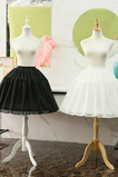 Svadobná krátka krinolína, Cosplay plesové šaty krátka spodná sukňa, nadýchaná sukňa, dievčenská šifónová spodnička Lolita 55 cm