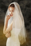 Jednoduchý svadobný závoj nevesta svadobná čelenka fotoateliér foto závoj dvojitý objednávka perlový závoj