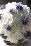 Biele svadobné kytice z držanie darček Svadobné kytice darček manuálna simulácia