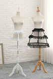 Čierna šifónová spodnička, spodnička Lolita Crinoline, Cosplay plesové šaty šifónová spodnička, nafúknutá spodnička, dĺžka 50 cm