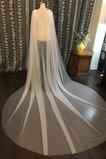 Jednoduchý svadobný závoj 3M s plášťom tylu