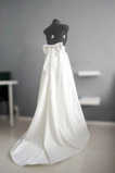 s veľkou mašľou Svadobná sukňa svadobná saténová sukňa Svadobné šaty samostatná Sukňa na mieru