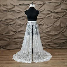 svadobná odnímateľná čipková vlečka odnímateľná svadobná sukňa čipková odnímateľná sukňa
