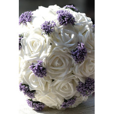 Biele svadobné kytice z držanie darček Svadobné kytice darček manuálna simulácia