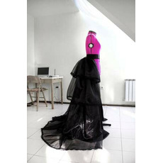 Odnímateľná sukňa Organzová sukňa Čierne spoločenské šaty Vrstvená sukňa Formálna sukňa Svadobná sukňa vlastná veľkosť