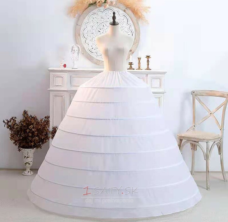 8 kruhové svadobné šaty špeciálna spodnička guľa s veľkým priemerom plus nadupaná spodnička