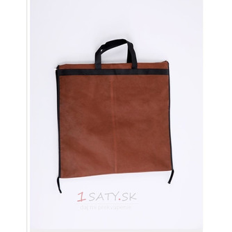 Hnedá dvojitá prenosná prachová obalová taška, ktorá sa skladá z veľkého svadobného prachového krytu - Strana 4