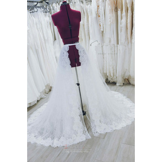 Odnímateľná svadobná sukňa, čipkovaná svadobná sukňa, čipkovaná sukňa svadobné doplnky Veľkosť sukne na mieru - Strana 3