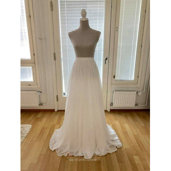 Šifónová svadobná sukňa Svadobná sukňa Svadobná sukňa Plážové svadobné šaty svadobné doplnky - Strana 1