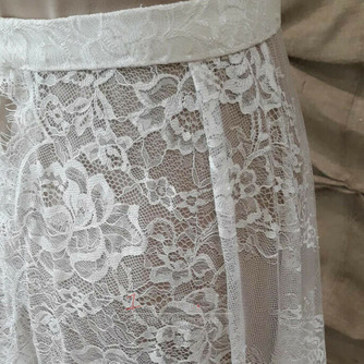 svadobná odnímateľná čipková vlečka odnímateľná svadobná sukňa čipková odnímateľná sukňa - Strana 3
