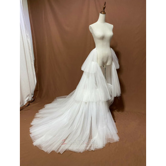 svadobná odnímateľná vlečka bridal skirt odnímateľná svadobná vláčik svadobná sukňa tylová vlečka - Strana 1