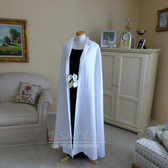 Svadobný plášť jesenný a zimný svadobný plášť dlhý fleecový plášť - Strana 1