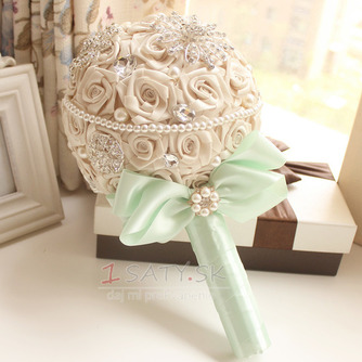 Diamond svadobné perla svadobné fotografie rozloženie dekorácie nápady drží kvety - Strana 3