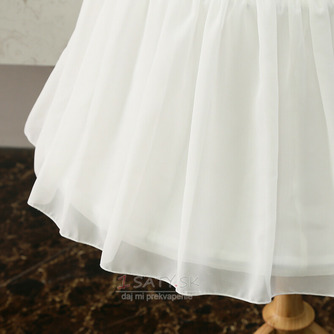 Svadobná krátka krinolína, Cosplay plesové šaty krátka spodná sukňa, nadýchaná sukňa, dievčenská šifónová spodnička Lolita 55 cm - Strana 4